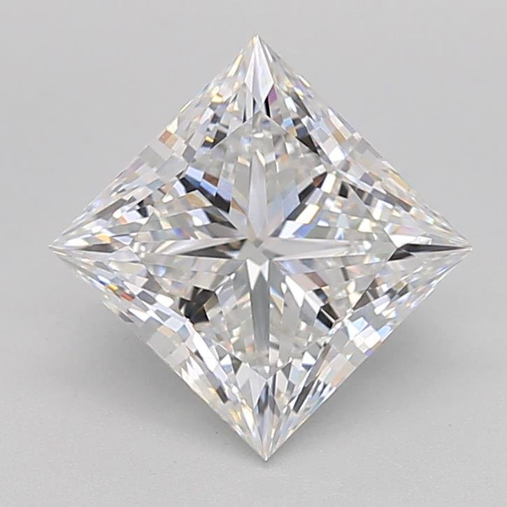 2.03ct E VVS2 Rare Carat Ideal Cut Princess Lab Grown Diamond