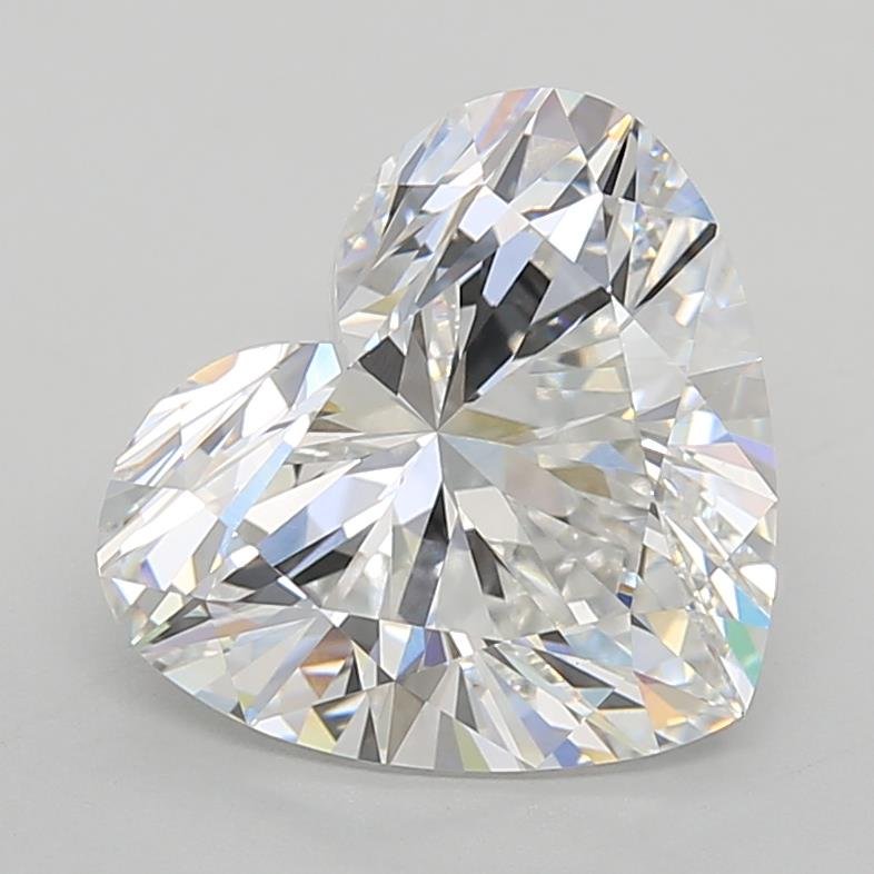 5.10ct E VVS2 Rare Carat Ideal Cut Heart Lab Grown Diamond