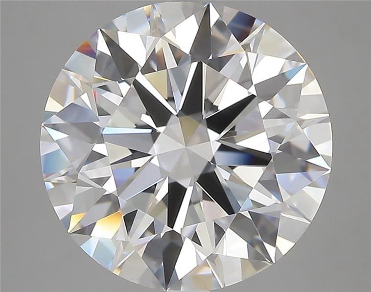 6.23ct E FL Rare Carat Ideal Cut Round Diamond