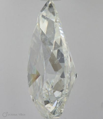 7.06ct I SI2 Rare Carat Ideal Cut Pear Diamond