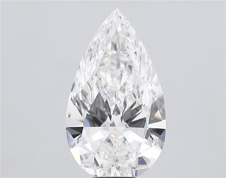 10.04ct E VS1 Rare Carat Ideal Cut Pear Lab Grown Diamond