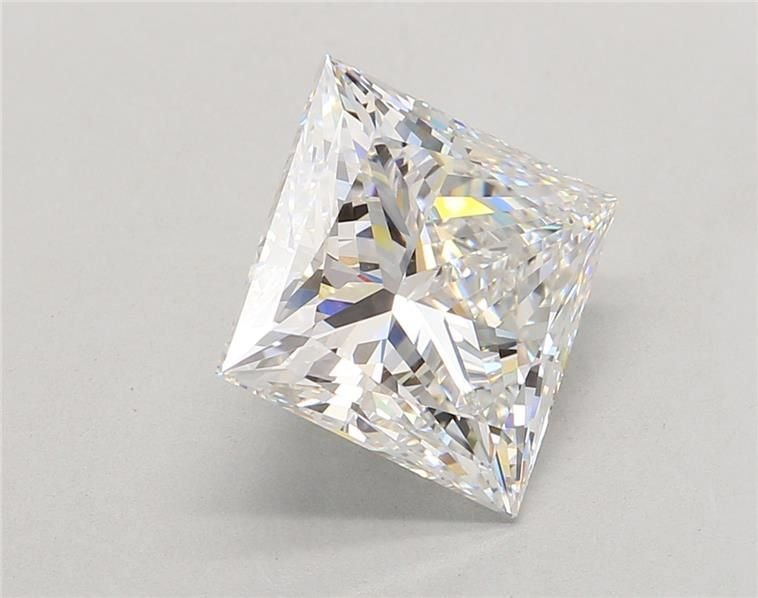 5.01ct E VVS2 Rare Carat Ideal Cut Princess Lab Grown Diamond