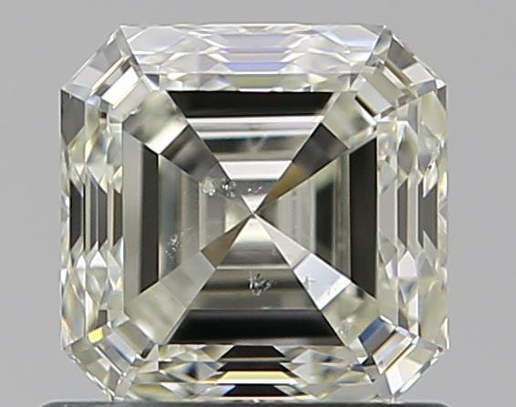 0.81ct J SI1 Rare Carat Ideal Cut Asscher Diamond