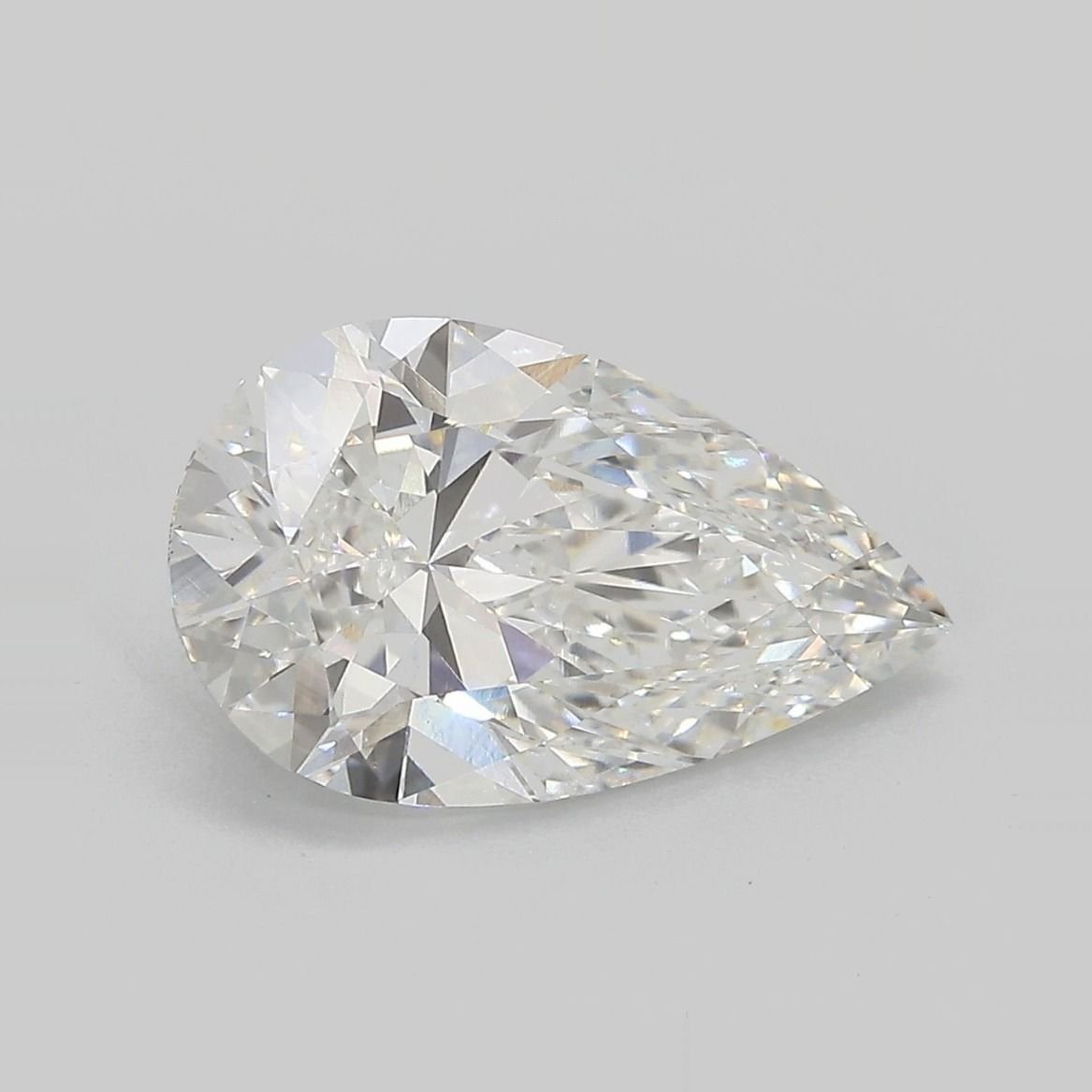 3.63ct E VS1 Rare Carat Ideal Cut Pear Lab Grown Diamond