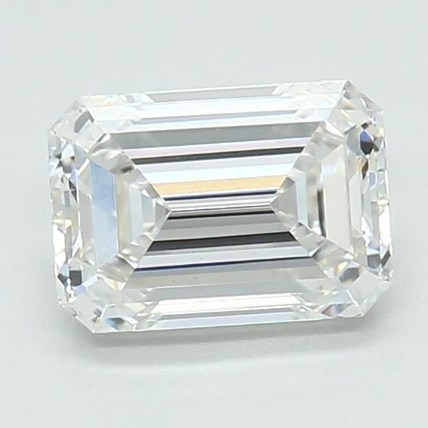 1.39ct D VS1 Rare Carat Ideal Cut Emerald Lab Grown Diamond