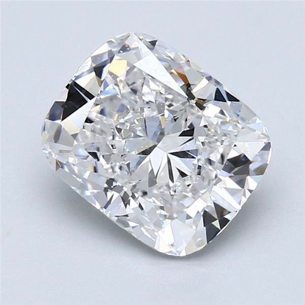 3.00ct D VS2 Rare Carat Ideal Cut Cushion Diamond