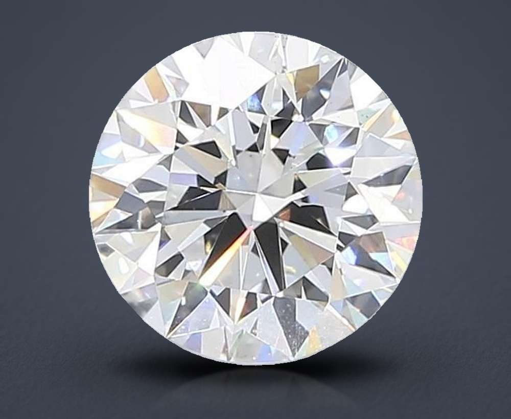 4.09 Carat Round Lab Diamond