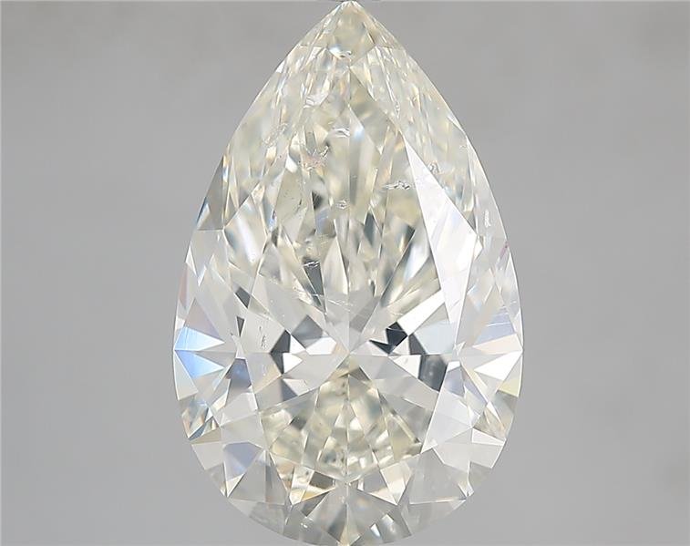 5.01ct K SI2 Rare Carat Ideal Cut Pear Diamond