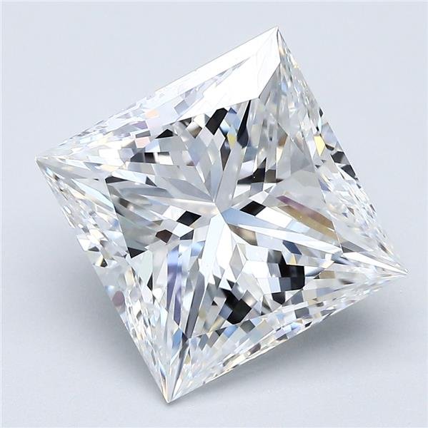 5.22ct F VVS2 Excellent Cut Princess Diamond