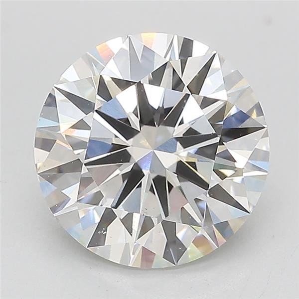 3.09ct F VS1 Rare Carat Ideal Cut Round Lab Grown Diamond