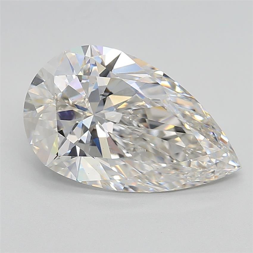 5.03ct F VS1 Rare Carat Ideal Cut Pear Lab Grown Diamond