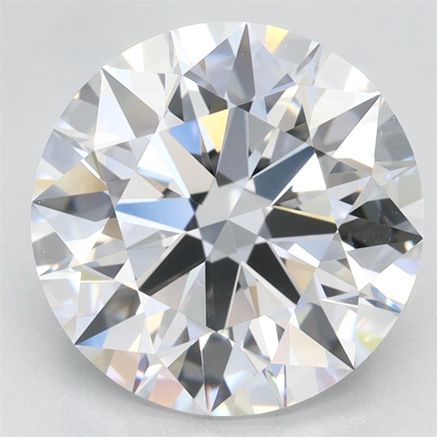 3.28ct D VVS2 Rare Carat Ideal Cut Round Lab Grown Diamond