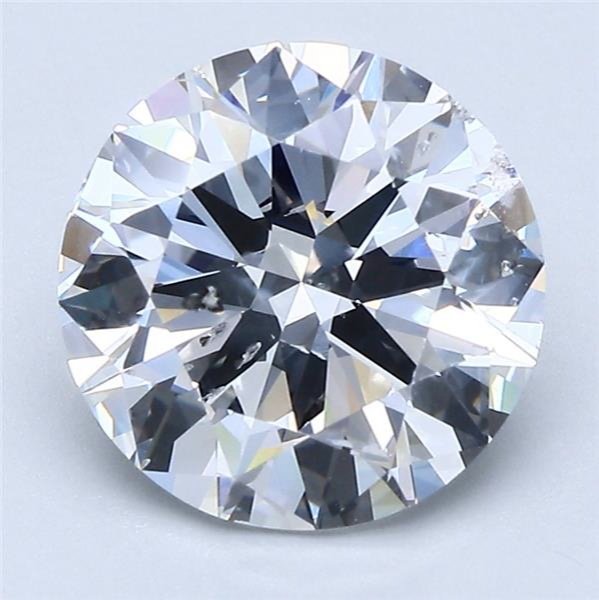 3.02ct D SI2 Very Good Cut Round Diamond