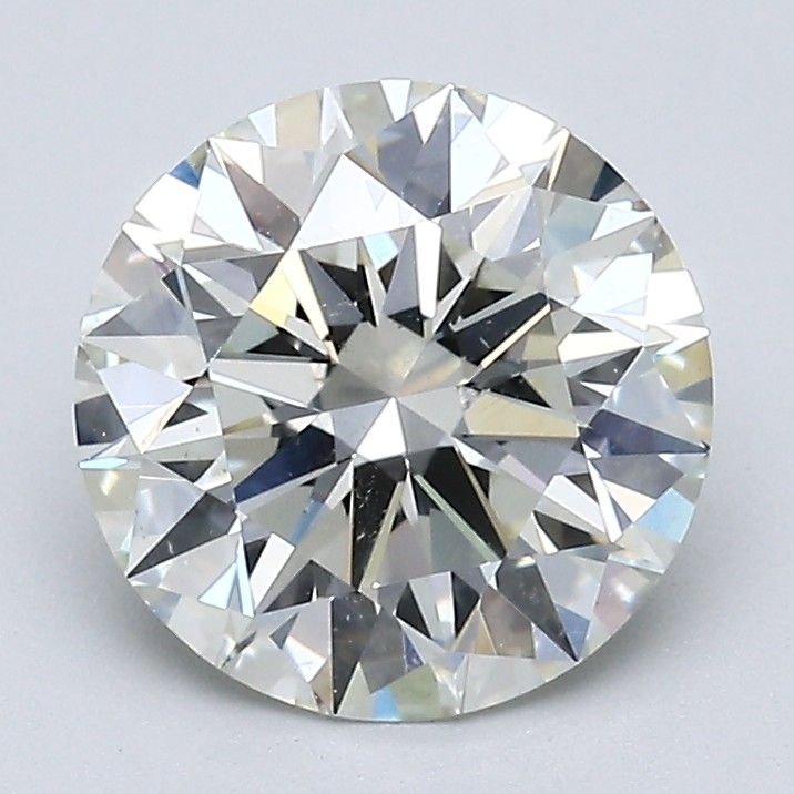 2.33ct J SI2 Rare Carat Ideal Cut Round Diamond