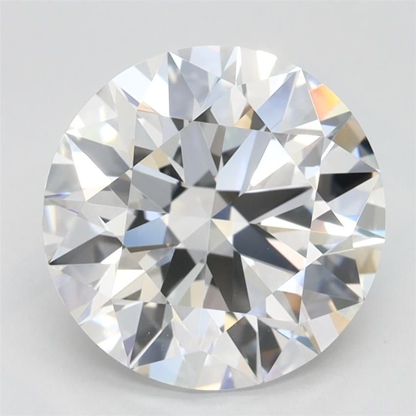 3.19ct D IF Rare Carat Ideal Cut Round Lab Grown Diamond