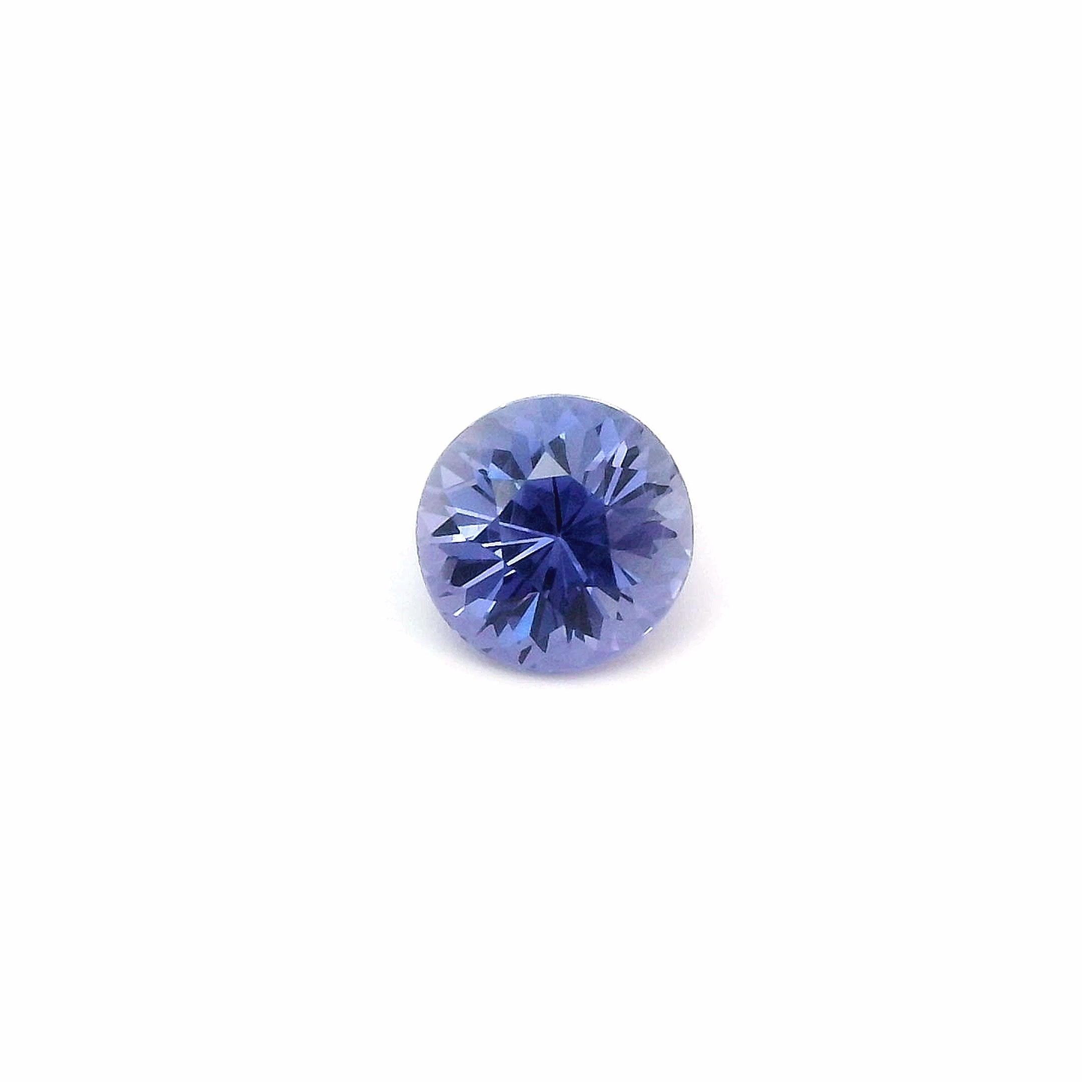 1.64 Carat Blue Round Sapphire