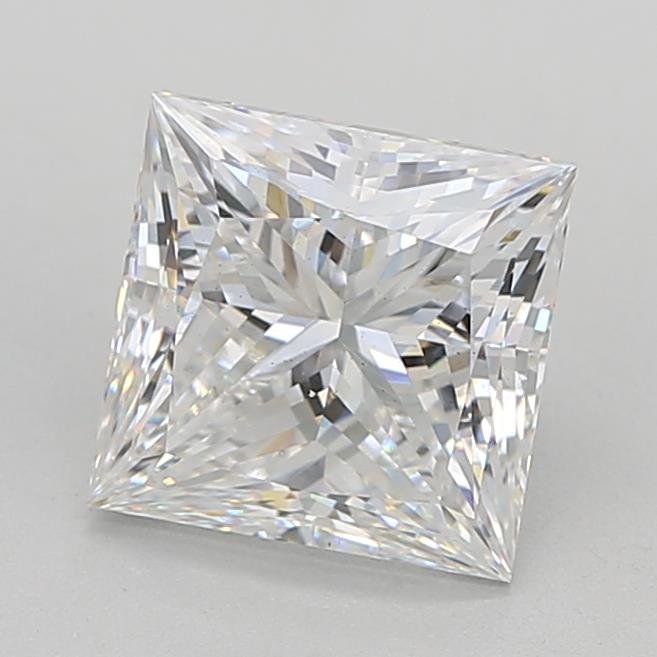 3.02ct E VS2 Rare Carat Ideal Cut Princess Lab Grown Diamond