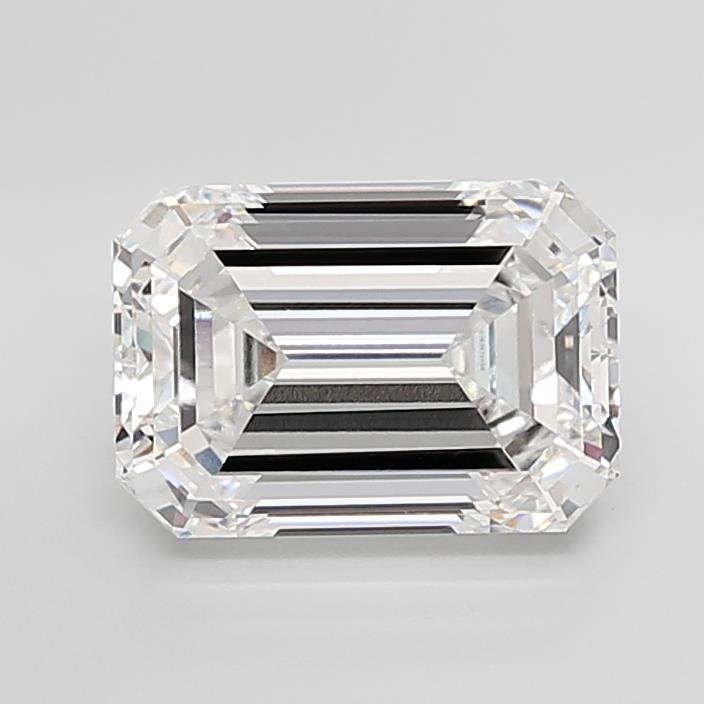 10.05ct F VVS2 Excellent Cut Emerald Lab Grown Diamond