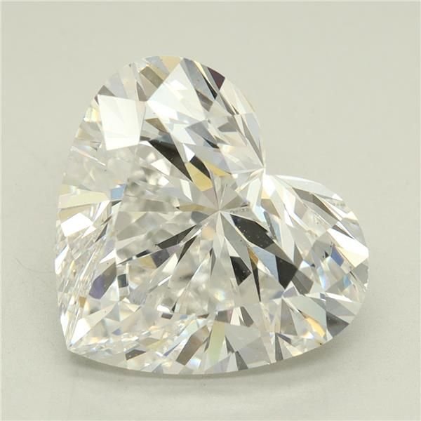 5.02ct D VS2 Rare Carat Ideal Cut Heart Lab Grown Diamond