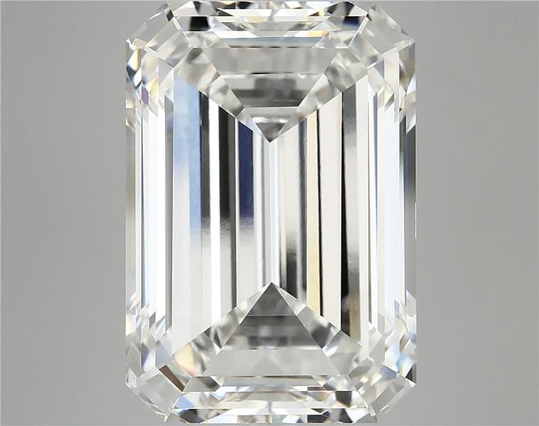 15.14ct F VVS2 Rare Carat Ideal Cut Emerald Lab Grown Diamond
