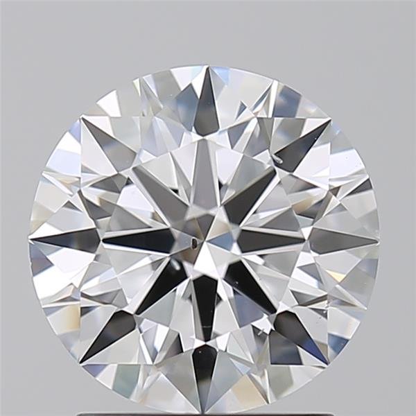 1.92ct D SI1 Rare Carat Ideal Cut Round Lab Grown Diamond