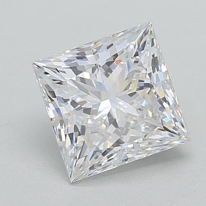 3.03ct F VS1 Rare Carat Ideal Cut Princess Lab Grown Diamond