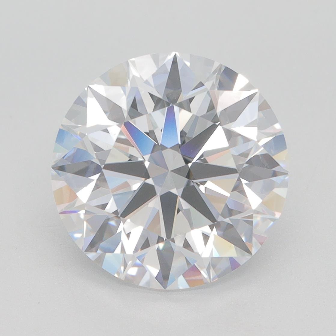 4.29ct D VVS2 Rare Carat Ideal Cut Round Lab Grown Diamond