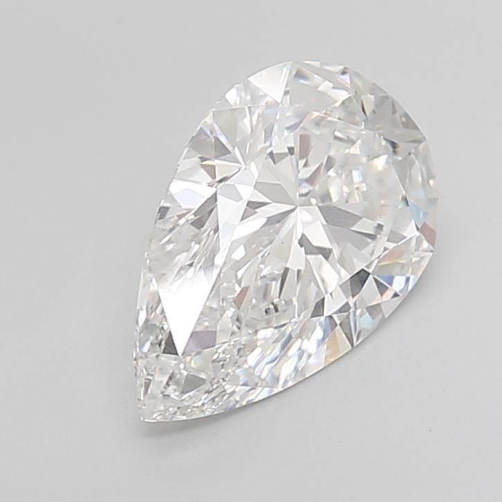 4.06ct D VS2 Rare Carat Ideal Cut Pear Lab Grown Diamond