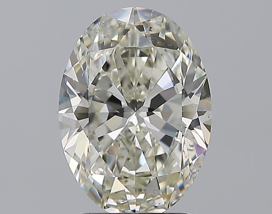 2.60ct K SI1 Rare Carat Ideal Cut Oval Diamond