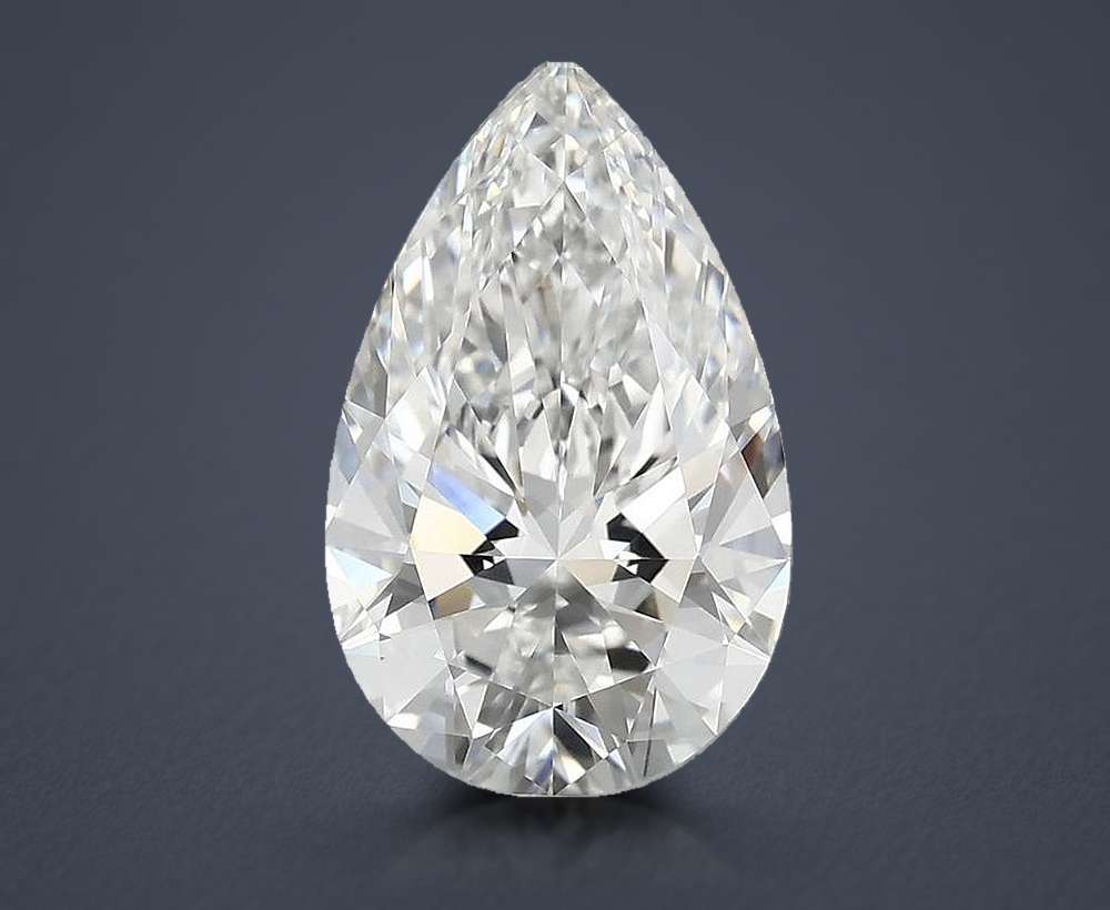 3.58 Carat Pear Lab Diamond