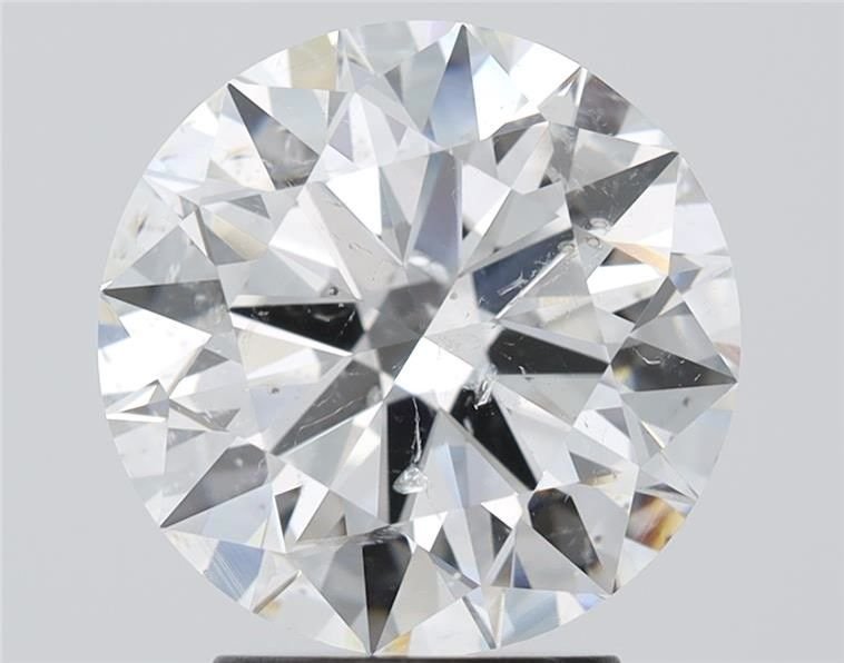 3.20ct H SI2 Rare Carat Ideal Cut Round Diamond