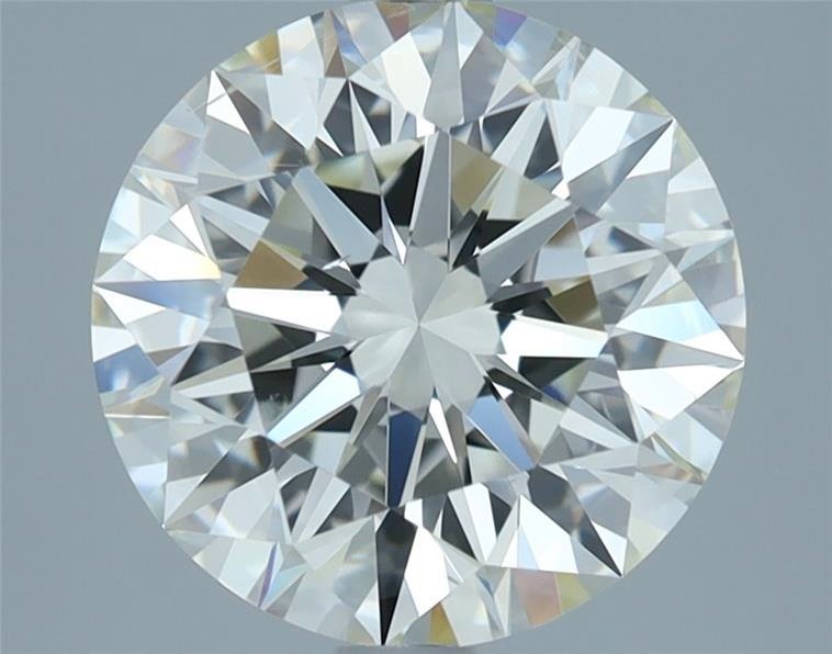 3.03ct I SI1 Rare Carat Ideal Cut Round Diamond