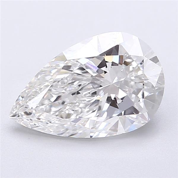 2.10ct E VVS2 Rare Carat Ideal Cut Pear Lab Grown Diamond