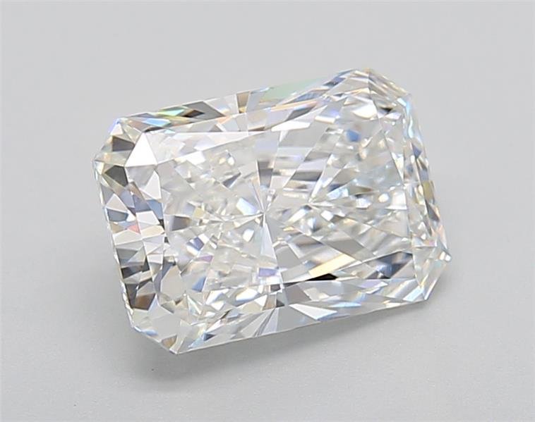 3.09ct F VVS2 Rare Carat Ideal Cut Radiant Lab Grown Diamond