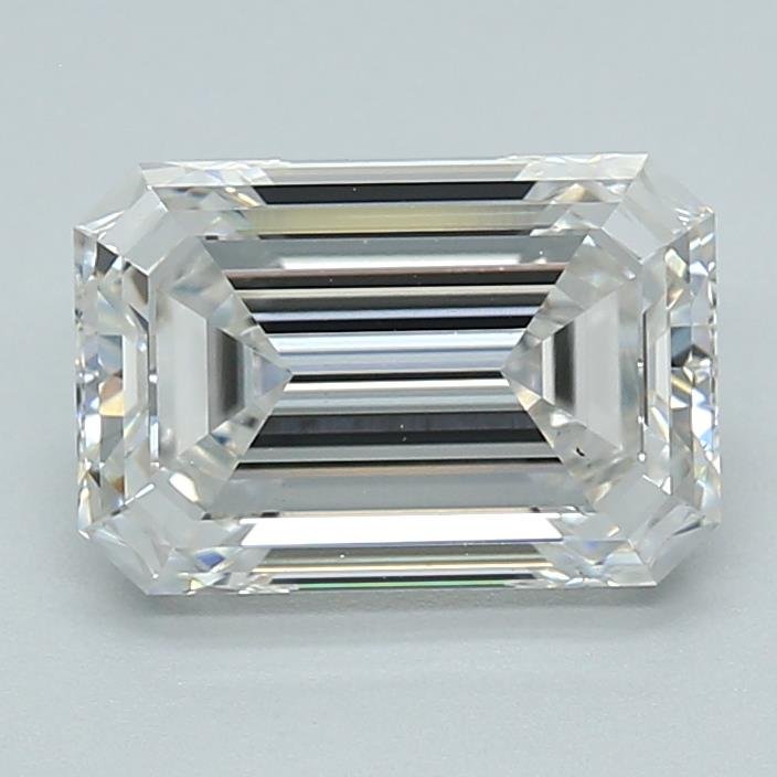 2.08ct E VS2 Rare Carat Ideal Cut Emerald Lab Grown Diamond