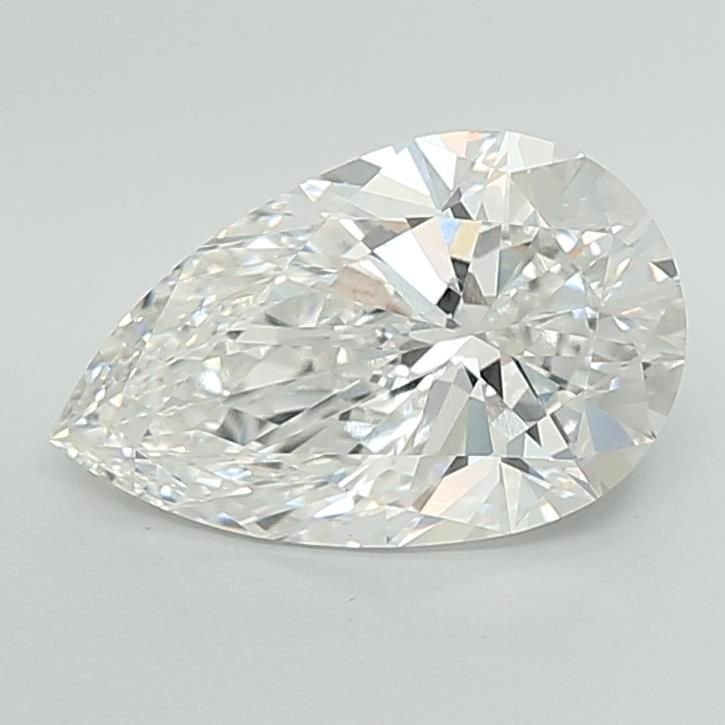 5.62ct E VVS2 Rare Carat Ideal Cut Pear Lab Grown Diamond