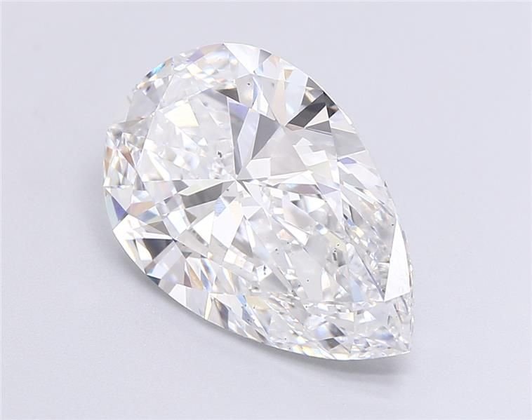 6.00ct E VS2 Rare Carat Ideal Cut Pear Lab Grown Diamond