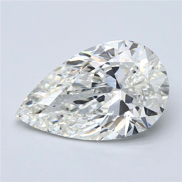 5.02ct J VS1 Rare Carat Ideal Cut Pear Diamond