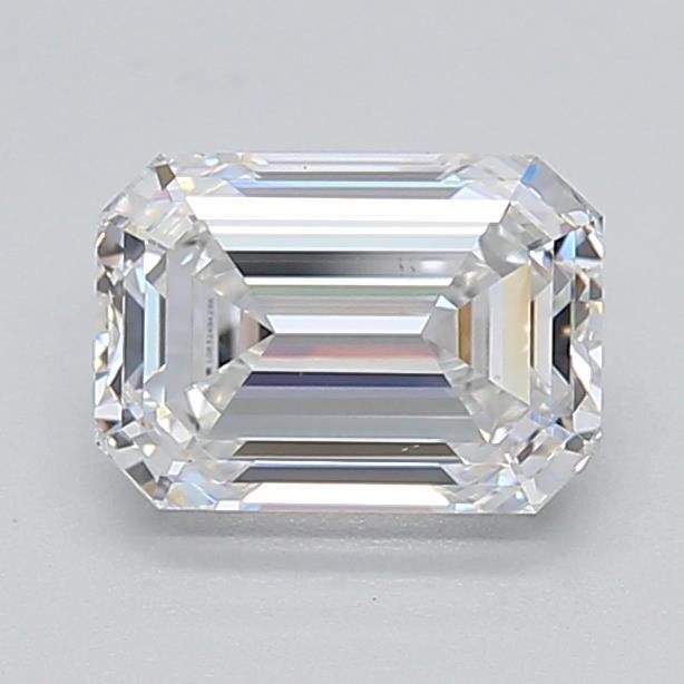1.85ct E VS1 Excellent Cut Emerald Lab Grown Diamond