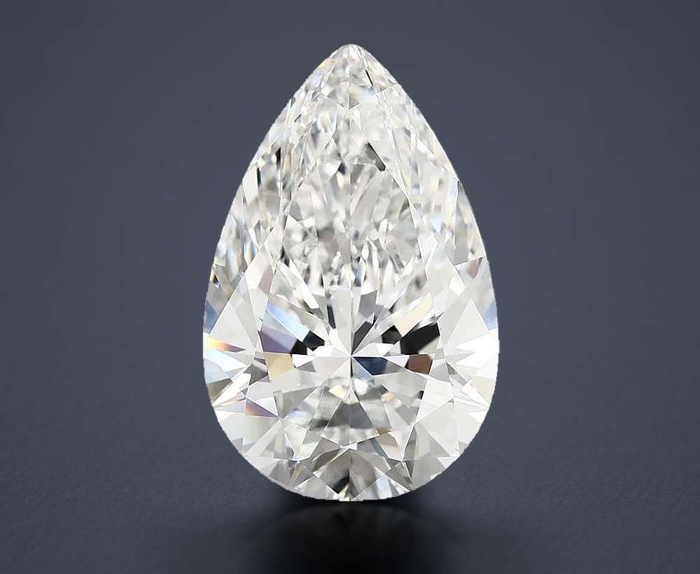 9.61 Carat Pear Lab Diamond