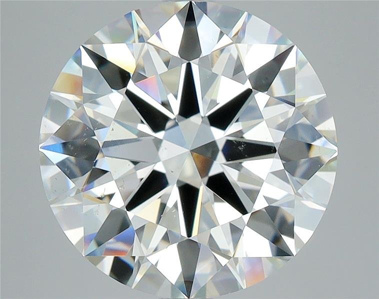 5.04ct J SI1 Rare Carat Ideal Cut Round Diamond