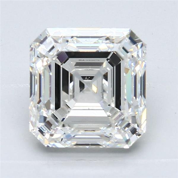 3.01ct G SI1 Very Good Cut Asscher Diamond