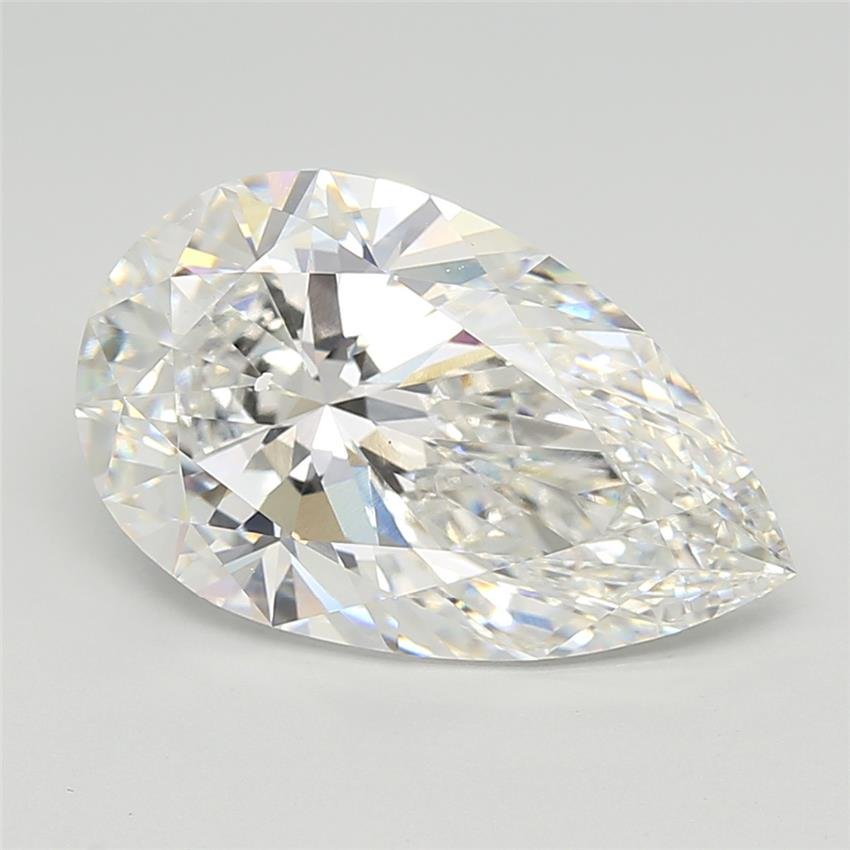 7.03ct E VS1 Rare Carat Ideal Cut Pear Lab Grown Diamond