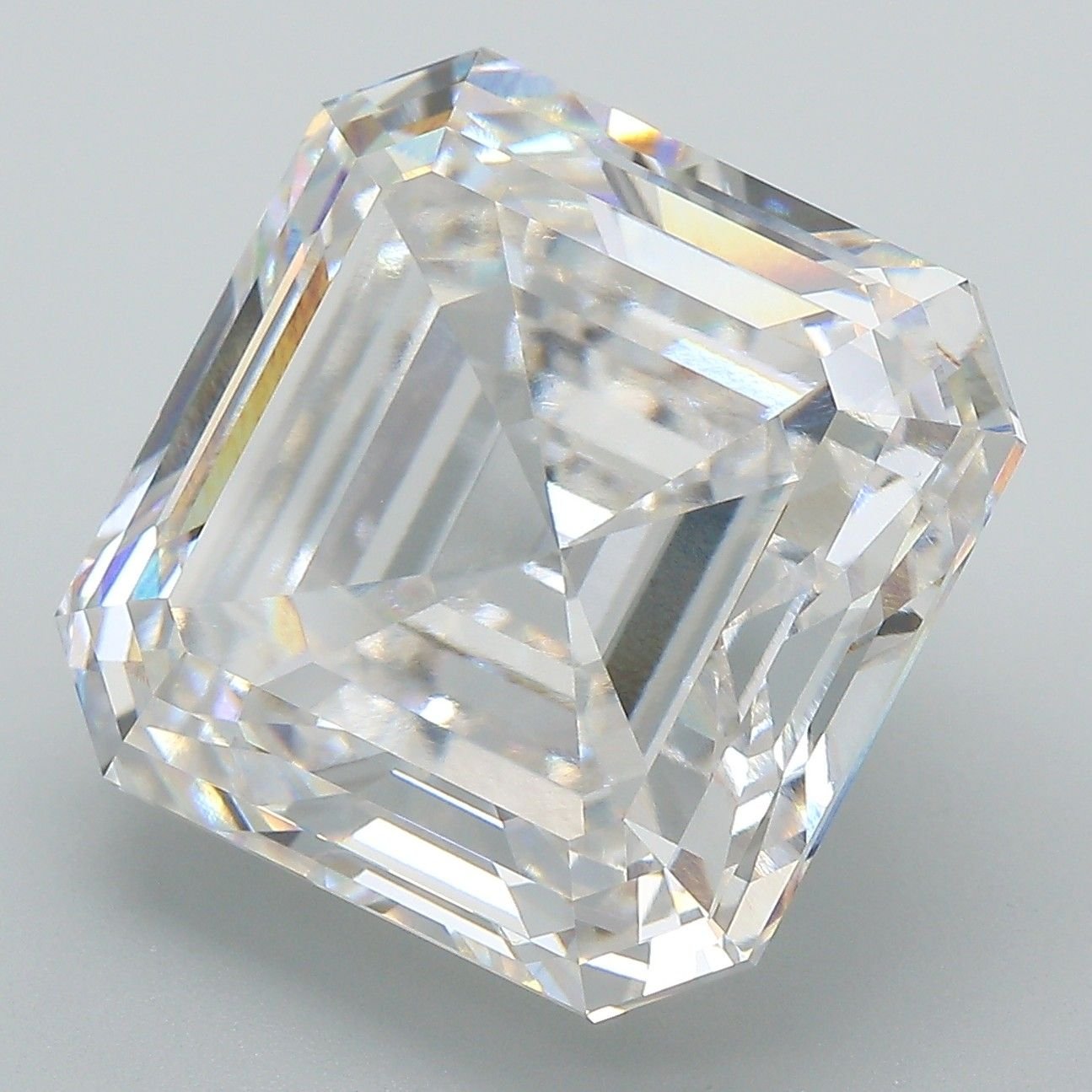 18.04ct E VVS2 Rare Carat Ideal Cut Asscher Lab Grown Diamond