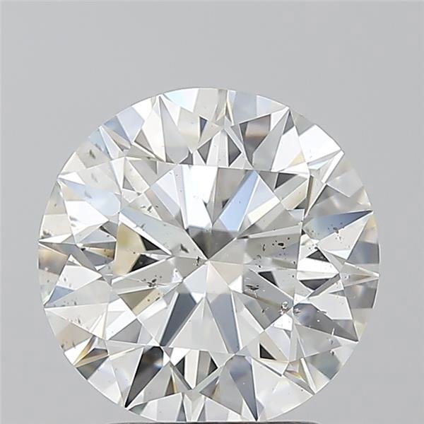 2.51ct G SI2 Rare Carat Ideal Cut Round Diamond