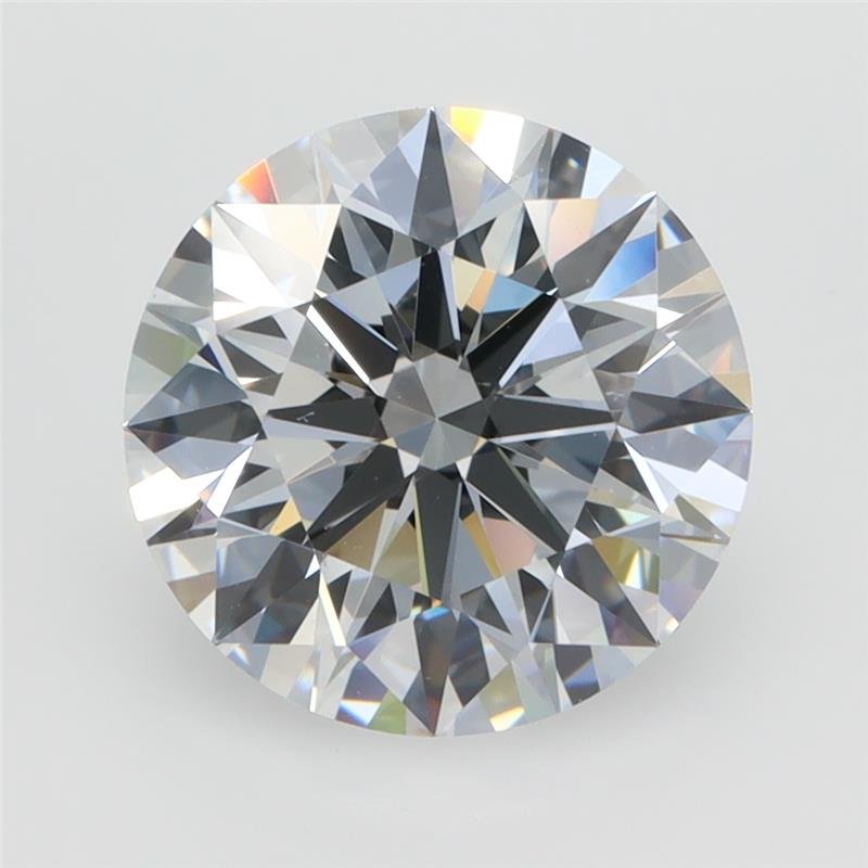 3.09ct D VVS2 Rare Carat Ideal Cut Round Lab Grown Diamond