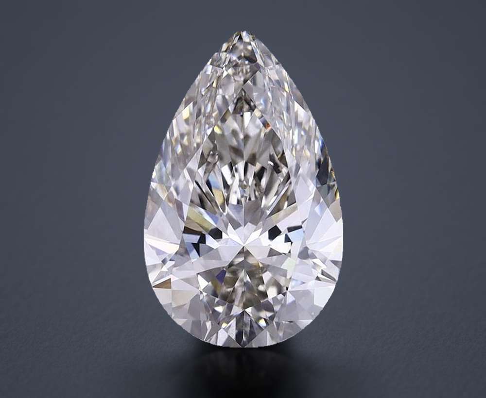 3.84 Carat Pear Lab Diamond