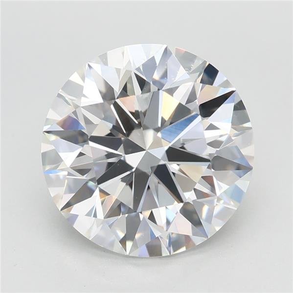 3.09ct E VVS1 Rare Carat Ideal Cut Round Lab Grown Diamond