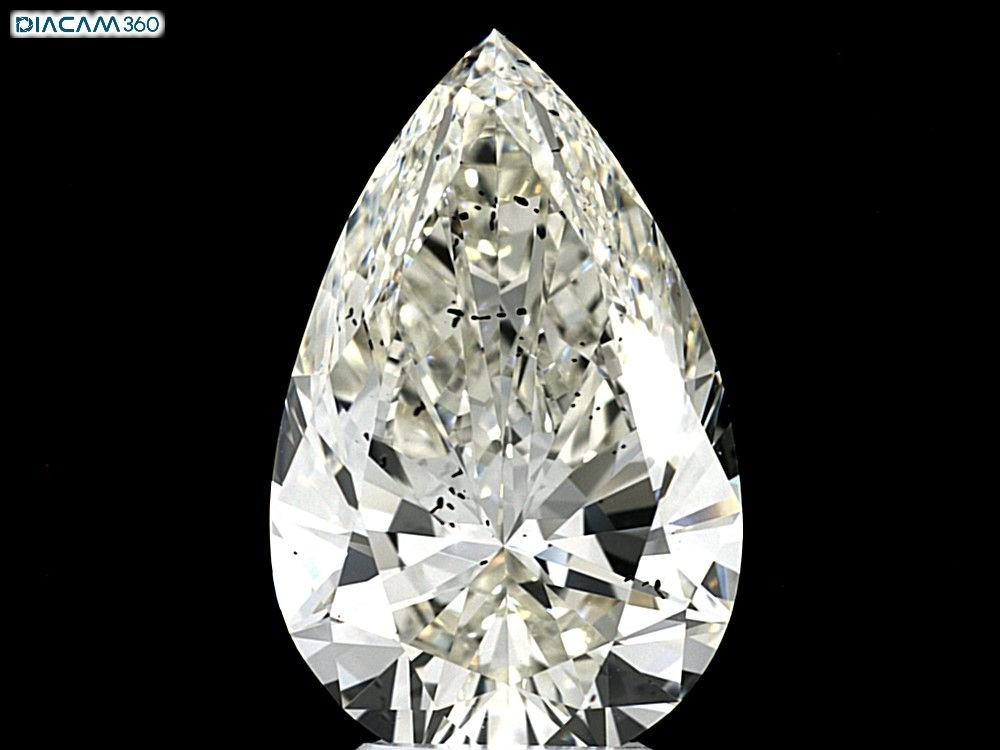 5.21ct K SI2 Rare Carat Ideal Cut Pear Diamond