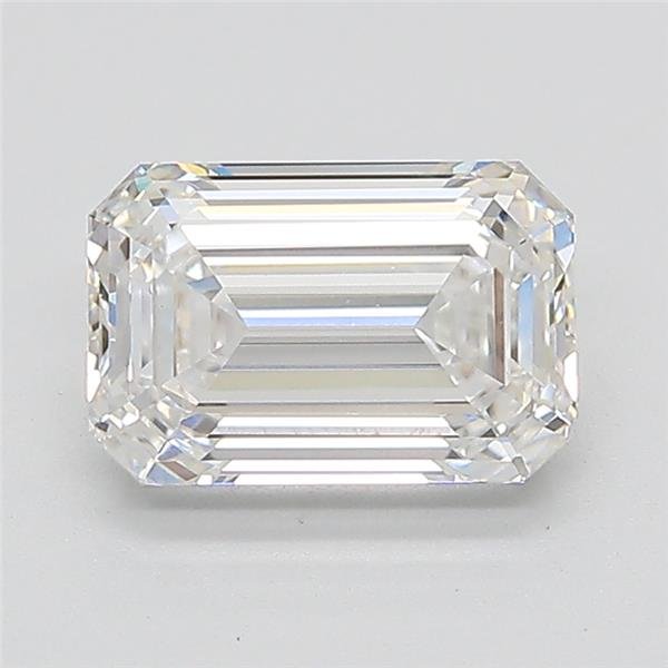 1.65ct E VVS2 Rare Carat Ideal Cut Emerald Lab Grown Diamond